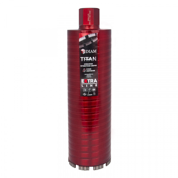 Сверло алмазное сегментное САСС 62x300х4x1,1/4UNC Extra Line Titan DIAM